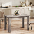 HOMCOM 47" Modern Dining Table with Wood Effect - Light Grey-Compact design fits small spaces with style and function