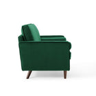 Modway Valour Performance Velvet Loveseat - Green-Ships in a Convenient Box