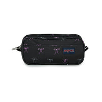 JanSport Large Accessory Pouch - Bad Bows-Two compartment accessory pouch is perfect to carry pens and pencils on one side and power cords on the other