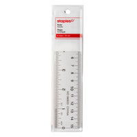 Staples Acrylic Ruler - 6"/15cm-Inch and metric rule with clear start and end points for precise measuring