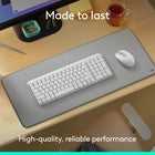 Logitech MK250 Compact Wireless Mouse & Keyboard - Off-White-Comfort is key: Deep-profile keys and an adjustable tilt-leg design make typing feel great