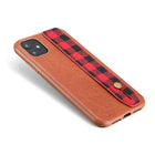 General Supply Goods + Co PU Leather Case with Hand strap for iPhone 11, XR - Brown-Strap for Extra Grip