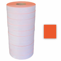 Eddie's Sato 2 Line 8 Character Permanent Labels - Red - 60000 Pack-Red Permanent Sato Labels - 2 Lines 8 Characters