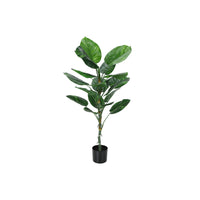 Monarch Specialties 54" Artificial Indoor Dieffenbachia Tree - Floor - Black Pot-Add a vibrant burst of greenery to any floor of your home or office with this 54" tall artificial indoor dieffenbachia tree in a 6" black pot