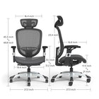 Staples Hyken Ergonomic Mesh Swivel Task Chair - Black-Rated for up to 275 lbs. based on an 8-hour workday