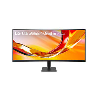 LG UltraWide 34" Curved Monitor - 34U601B-B - Black-WQHD resolution (3440 x 1440) provides expansive screen space and sharp detail, allowing you to view more content at once and work comfortably across multiple applications