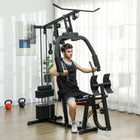 Soozier Home Gym Machine-Thickened steel frame ensures durability and robust support