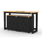 Cat RTA Garage Storage Cabinetry 3-Piece Set with 2 Bases and 72" Workbench-Secure Locking Storage: Integrated 3-point locking system with key keeps tools, supplies, and equipment protected and organized.