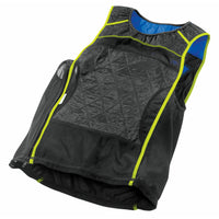 TechNiche HyperKewl Evaporative Cooling KewlShirt Tank Top - Black and Hi Vis Yellow - XXL-Size: XXL