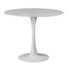Plata Import Leo Faux Marble Table-elegant round design