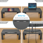 ShoppingAll Adjustable Height Monitor Stand Riser-Sturdy and sophisticated construction, stable base supports your devices in place without wobbling and presents your desk in elegance