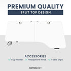 MotionGrey Ergo2 XL Adjustable Right L-Shaped Standing Desk with Memory Settings - 63" x 24" - White Top - White Frame-6