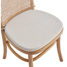 Manhattan Comfort Paragon 17.52" Industry Chic Upholstered Dining Chair - Nature and Oatmeal - Set of 4-Delivered to you Fully Assembled! No Assembly Required