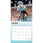 BrownTrout 2026 Otter Olympics Monthly Hanging Wall Calendar - 12" W x 24" H  - English-Use Right Away - 16-month calendar, 12 full monthly pages and beginning with a bonus spread of the final four months of the preceding year with an additional image