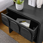 Modway Toscana 1-Drawer Nightstand - Black-Open Display Shelf