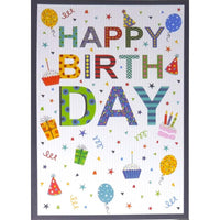 Mill Brook Studio Birthday Greeting Cards & Envelopes - 5-3/8" x 7-3/4" - Confetti - 18 Pack-Premium quality greeting cards