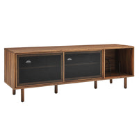 Modway Kurtis 67" TV and Vinyl Record Stand - Walnut-Modern TV and Record Stand