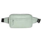 Nicci Waist Bag with Web Strap - Seafoam Green-Main Zipper Compartment