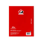 Hilroy Hockey Canada Primary Notebook - 10-1/2 H x 8-5/8" W - Red/Black-College Ruled sheets