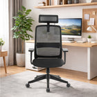 MotionGrey NovaCloud Ergonomic High Back Office Chair with 2D Headrest and Adjustable Armrests - Black-10