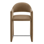 Modway Talia 37" Performance Velvet Counter Stool - Taupe-Arrives Fully Assembled