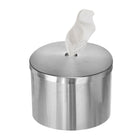 Gritt Commercial Wall Mount Wipes Dispenser - Stainless Steel-10" x 10" Plastic Wipe Holding Bucket Included