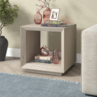 Hudson&Canal Evie 22"W Rectangular Side Table - Alder White-Features easy assembly