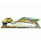 Eurographics VW Beetle Camping Shaped Tin Puzzle - 550 Pieces-European blue board