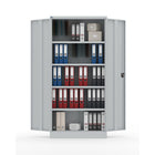 Ceha Canada RTA Metal Storage Cabinet - 36" W x 77" H - Light Grey-5