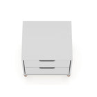 Manhattan Comfort Rockefeller 20.08" Mid-Century Modern 2-Drawer Nightstand 2-Piece Set - White-10