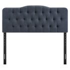 Modway Annabel Premium Linen Blend Queen Headboard - Denim-Dense Foam Padded Headboard