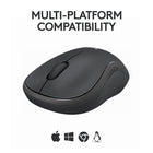 Logitech M240 Silent Wireless Mouse - Graphite-Works on multiple platforms: Experience seamless compatibility with Windows, macOS, Linux, ChromeOS, iPadOS, and Android operating systems; it is also a Works with Chromebook certified product
