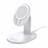 Otterbox Wireless Charger Stand for MagSafe 7.5W - White/Lucid Dreamer-Streamlined design creates ideal iPhone resting place