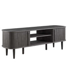 Modway Contour 55" TV Stand - Charcoal-Mid-Century Modern TV Stand
