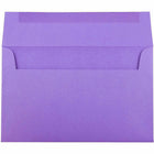JAM Paper A10 Coloured Invitation Envelopes - 6 x 9.5 - Violet Purple Recycled - 50 Pack-Colour: Violet Recycled Paper Envelope