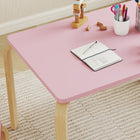 Qaba Kids Table & 2 Chair Set, Toddler Table & Chairs, Children Multi-Activity Furniture Set for Playing - Pink-Multiple colour options let you create a personalized space for your child
