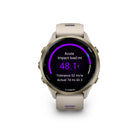Garmin Forerunner 970 Smartwatch - Soft Gold Titanium with French Grey Case and French Grey/Translucent Indigo Band-RUNNING TOLERANCE - Better understand the impact each run has on your body, and get a recommended weekly maximum mileage so you can keep training effectively without taking on too much.