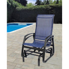 Dura Housewares Kansas Aluminium Frame Chair - Blue-Modern, durable aluminium frame