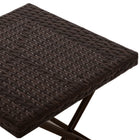 Outsunny Rattan Coffee Table for Balcony - Brown-Lightweight design for easy mobility   