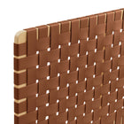 Modway Sparta Weave Vegan Leather Full Headboard with - Natural Brown-Assembly Required