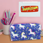 Fashion Stationery Magic Unicorns Pencil Case - Blue/Multicolour-Body Material: Polyester