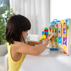 Melissa & Doug Daily Routine Chart-Includes double-sided wooden routines chart with five fun easy-to flip bungee-hinged flaps on each side, blank stickers for personalizing, and language stickers for non-English speakers