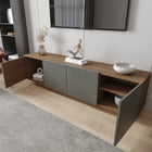 Nexera Riva TV Stand - 72" - Nutmeg/Greige-7