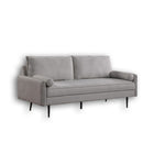 Brassex 3-Seater Sandro Sofa - Light Grey-Contemporary styling