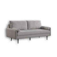 Brassex 3-Seater Sandro Sofa - Light Grey-Contemporary styling