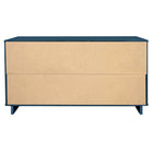 Manhattan Comfort Granville 55.04" Modern Double Wide Dresser - Midnight Blue-17.72" L x 55.04" W x 31.73" H