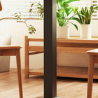 HOMCOM Square Dining Table with Steel Base for Kitchen - Brown-Colour: Dark Brown, Black