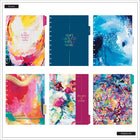 The Happy Planner 2026–2027 Big Disc Bound Dated Planner - 11-1/2" x 10-1/4" - Abstract Expression-Coordinates beautifully with other items in the Abstract Expression collection