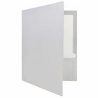 JAM Paper Glossy 2-Pocket Portfolio Folder - Silver - 6 Pack-Size: 9.5 x 11.5 inches