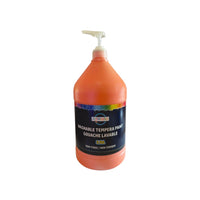 ArtWorks Washable Tempera Paint with Pump - 3.78 L - Orange-Each gallon includes a pump! No need to purchase seperately